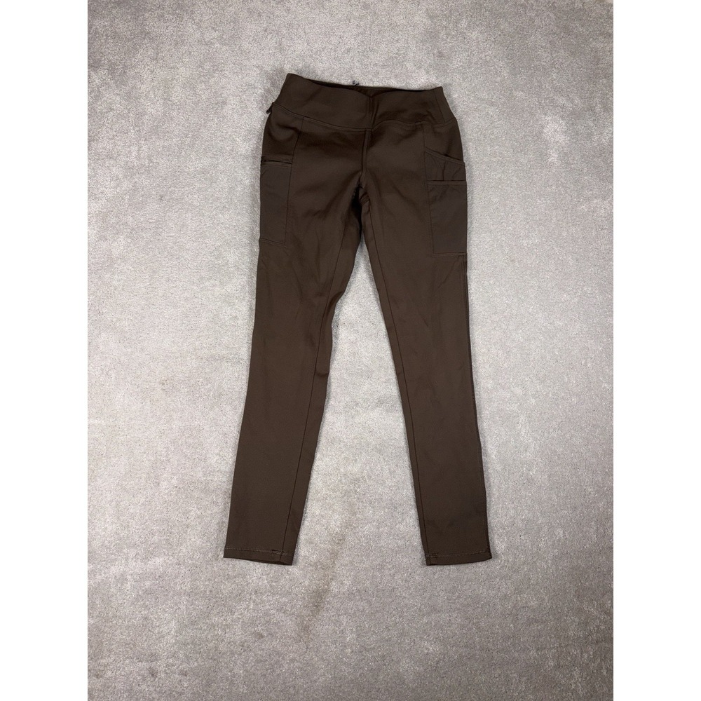 Carhartt Women Green Solid Force Fitted Lightweight Utility Legging Pants Xs